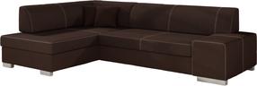 Kampinė sofa Fabio Sawana 26, ruda sp., kairinė, 167 x 268 cm x 73 cm