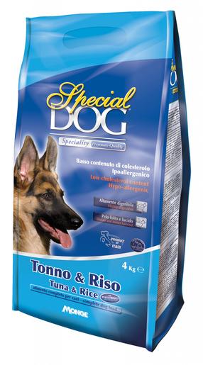 Сухой корм для собак Monge Special Dog, рис/тунец, 4 кг
