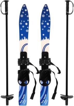 Prece ar bojātu iepakojumu. Slēpošanas komplekts līdzenumiem Atom Kids, 65 cm