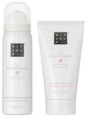 Kūno prausimosi rinkinys Rituals Sakura Mini Travel Set, 120 ml, 2 vnt.