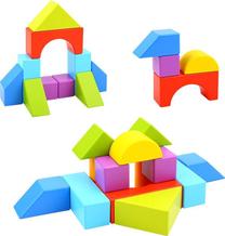 Medinės kaladėlės Tooky Toy, 16 vnt.
