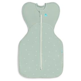 Тонкий спальный мешок для младенца Love To Dream Swaddle UP Bees, зеленый цв., 68 см x 35 см