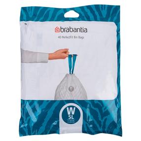 Šiukšlių maišai Brabantia PefectFit W, 5 l, 40 vnt.