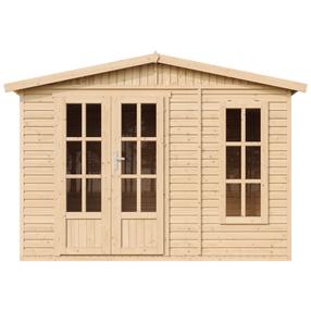 Sodo namelis Timbela M334FB, 222 cm x 332 cm x 232 cm, rusva sp.