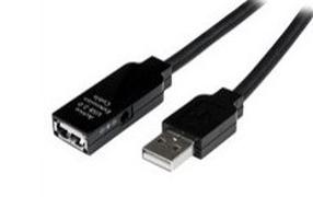 Kabelis StarTech Active Extension Cable USB2AAEXT15M USB2AAEXT15M USB A male, USB A female, 15 m, juoda sp.