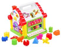 Edukacinis žaislas Hola Activity House Shape Sorter, 22 cm, įvairių spalvų