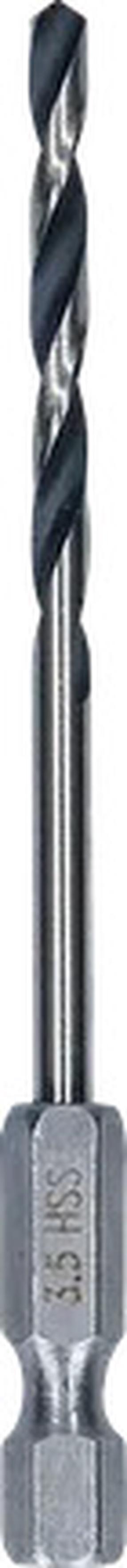 Metalo grąžtas Bosch, metalas, hss, hex, 3.5 mm x 6.9 cm