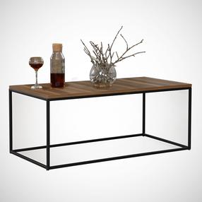 Kavos staliukas Kalune Design Cosco, riešuto sp., 95 cm x 55 cm x 43 cm