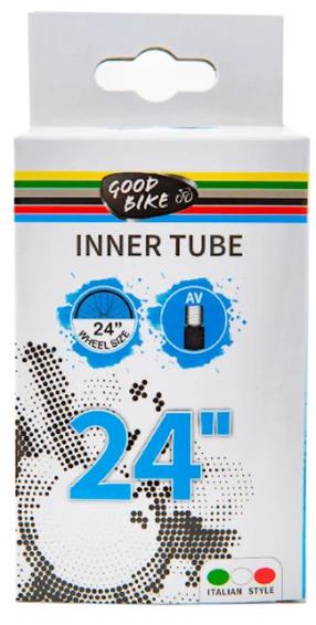 Dviračių padangų kamera Good Bike Bicycle Inner Tube 88584, guma, juoda sp.