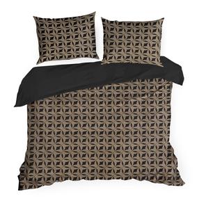 Patalynės užvalkalų komplektas Reina 52, tamsiai ruda, 160 x 200 cm