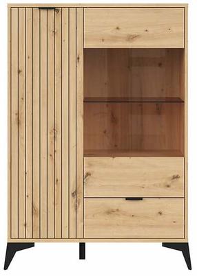 Komoda Lamea, ruda sp., 133 cm x 90 cm x 41 cm