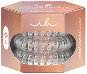 Plaukų gumytė, rinkinys Invisibobble Original Premium Crystal, skaidri sp., 3 vnt.