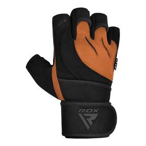 Sunkiosios atletikos pirštinės RDX Micro, ruda sp./juoda sp., XL