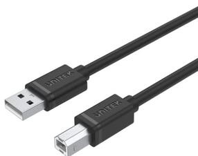 Kabelis Unitek Y-C420GBK USB 2.0, USB Type B, 3 m, juoda sp.