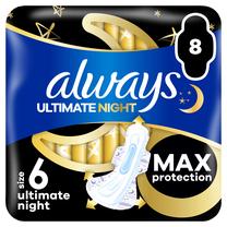 Higieniniai paketai Always Ultimate Night Size 6, 8 vnt.