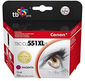 Картридж для струйного принтера TB Print TBC-CLI551XLM, фуксия (magenta) цв., 15 мл