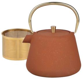 Tējkanna ar sietiņu KingHoff KH-1934, 1 l, oranža krās.
