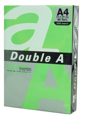 Ofisa papīrs Double A, A4, 80 g/m², zaļa krās., 29.7 cm x 21 cm, 500 lapu gab.
