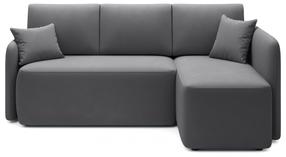 Kampinė sofa Hadson Sola 6, tamsiai pilka sp., dešininė, 206 x 150 cm x 89 cm