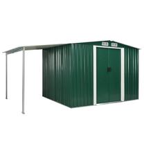 Sodo sandėliukas VLX 144029, 205 cm x 386 cm x 178 cm, žalia sp.