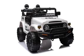 Bērnu elektroauto Toyota FJ 4x4, balta krās.