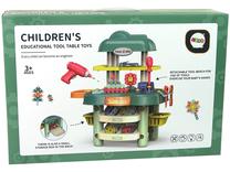 Žaislinis meistro įrankių rinkinys Lean Toys Educational Workshop Set, 64 cm, žalia sp.