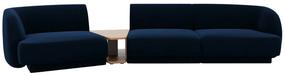 Modulinė sofa Micadoni Miley Blu 86, mėlyna sp., kairinė, 300 x 118 cm x 70 cm