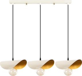Šviestuvas kabinamas Opviq Sivani MR - 965 536NTD1146, E27, 3 x 40 W, aukso sp./balta sp. / balta sp.