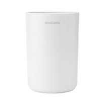 Dantų šepetėlio stiklinė Brabantia Renew, balta sp., 7.6 cm x 11 cm x 7.6 cm