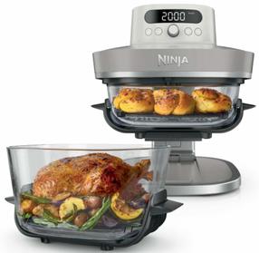 Aerogrils Ninja Crispi Pro 7-in-1 AS101EULG, pelēka krās., 1050 W, 5.7 l