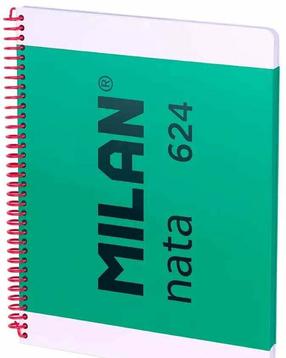 Vihik Milan Nata 624 57043E80GR, ruuduline, A4, 80 lehte, Roheline v.