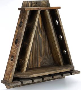 Butelių lentyna Kalune Design Raf072, ąžuolo sp., 18 cm x 57 cm x 58 cm