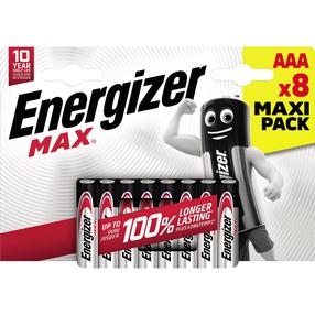 Батареи Energizer MAX BP8, AAA, 1.5 В