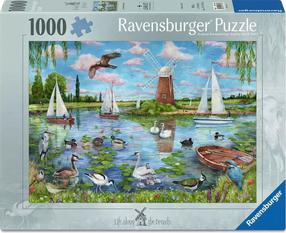 Пазл Ravensburger Life Along The Broads, 50 см x 70 см, 1000 шт., многоцветный