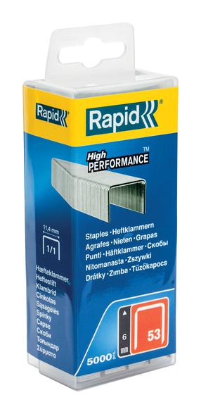 Kabės Rapid 40303083, 6 mm, 5000 vnt.