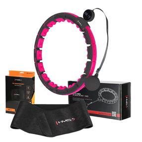 Prekė su pažeista pakuote. Masažinis lankas HMS Hula-Hoop, 45 cm, juoda sp./rožinė sp.