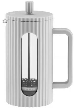 Kafijas kanna French Press Ambition Curly, 0.6 l, pelēka krās.
