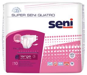 Sauskelnės Seni Super Quatro, Plus, 10 vnt.