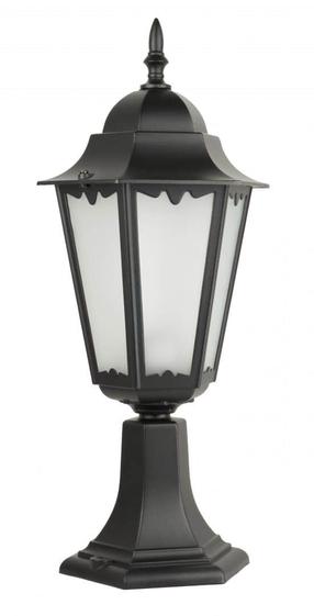 Brīvi stāvošs āra gaismeklis Su-Ma Retro II, 60W, E27, IP43, melna krās., 23 cm x 52 cm