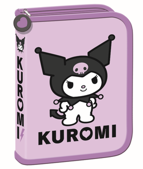 Penalas St.Majewski Kuromi, 20.5 cm x 14 cm, juoda sp./violetinė sp.