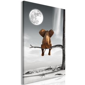 Reprodukcija Artgeist Elephant and Moon DKNW0333XXL, 80 cm x 120 cm