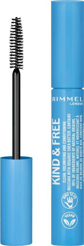 Blakstienų tušas Rimmel London Kind & Free, 7 ml, juoda sp. 01 black