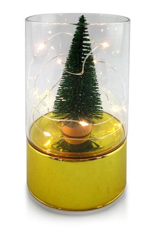 Kalėdinė dekoracija, "Eglutė" Mondex Santa Lila, 15 cm, žalia