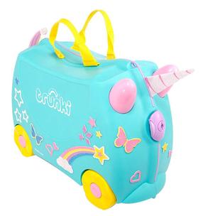 Laste kohver Trunki Una Unicorn, kollane v./sinine v./roosa v., 18 l, 46 x 21 x 31 cm