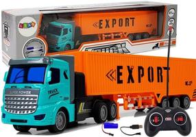  Rc sunkvežimis Lean Toys Truck, 1:48, oranžinė sp.