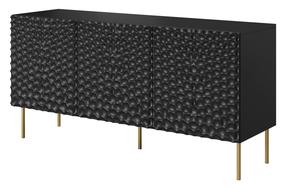 Kummut Cama Meble Hole, must v., 74.5 cm x 42.5 cm x 152 cm