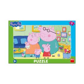 Dėlionė Dino Peppa Big In Living Room 30138D, 19 cm x 29.5 cm, 15 vnt., įvairių spalvų