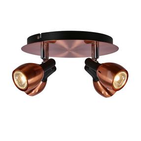 Светильник потолочный Candellux Cross 98-34878, GU10, 4 x 50 Вт, коричневый цв./медный цв. / медный цв.