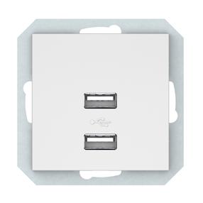 USB laadija Vilma QR1000, matt valge v.