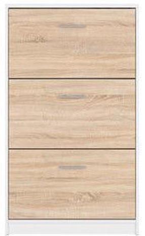 Batų dėžė Nepo Plus SFB3K-BI/DSO, ąžuolo/balta, 70 cm x 17.5 cm x 120 cm